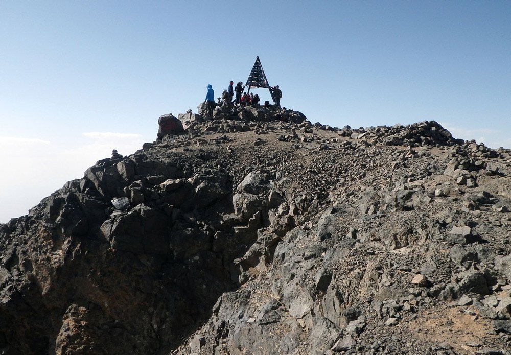Djebel Toubkal Gipfel Marokko