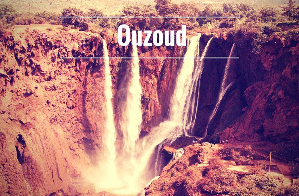 Wasserfälle von Ouzoud in Marokko