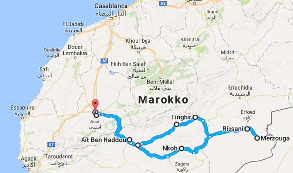 Wüstentour von Marrakesch nach Merzouga