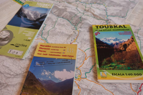 Landkarten für den Toubkal-Nationalpark