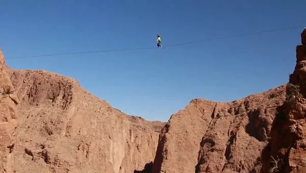 slackline marokko todra schlucht