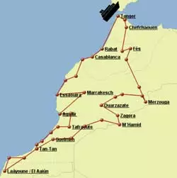 Reisebericht karte marokko offroad herrMAN