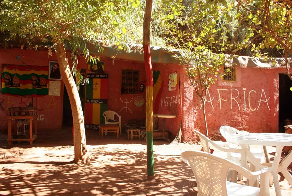 Café bei den Ouzoud-Wasserfällen
