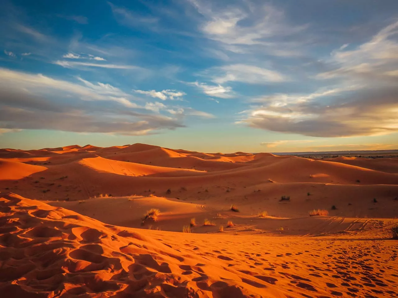 Dünen von Erg Chebbi bei Merzouga