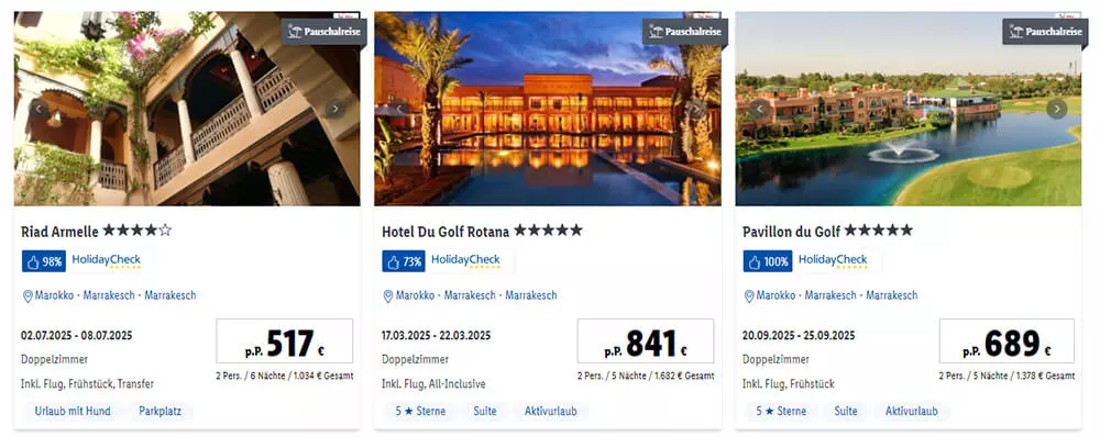 Lidl Reisen Marokko Marrakesch